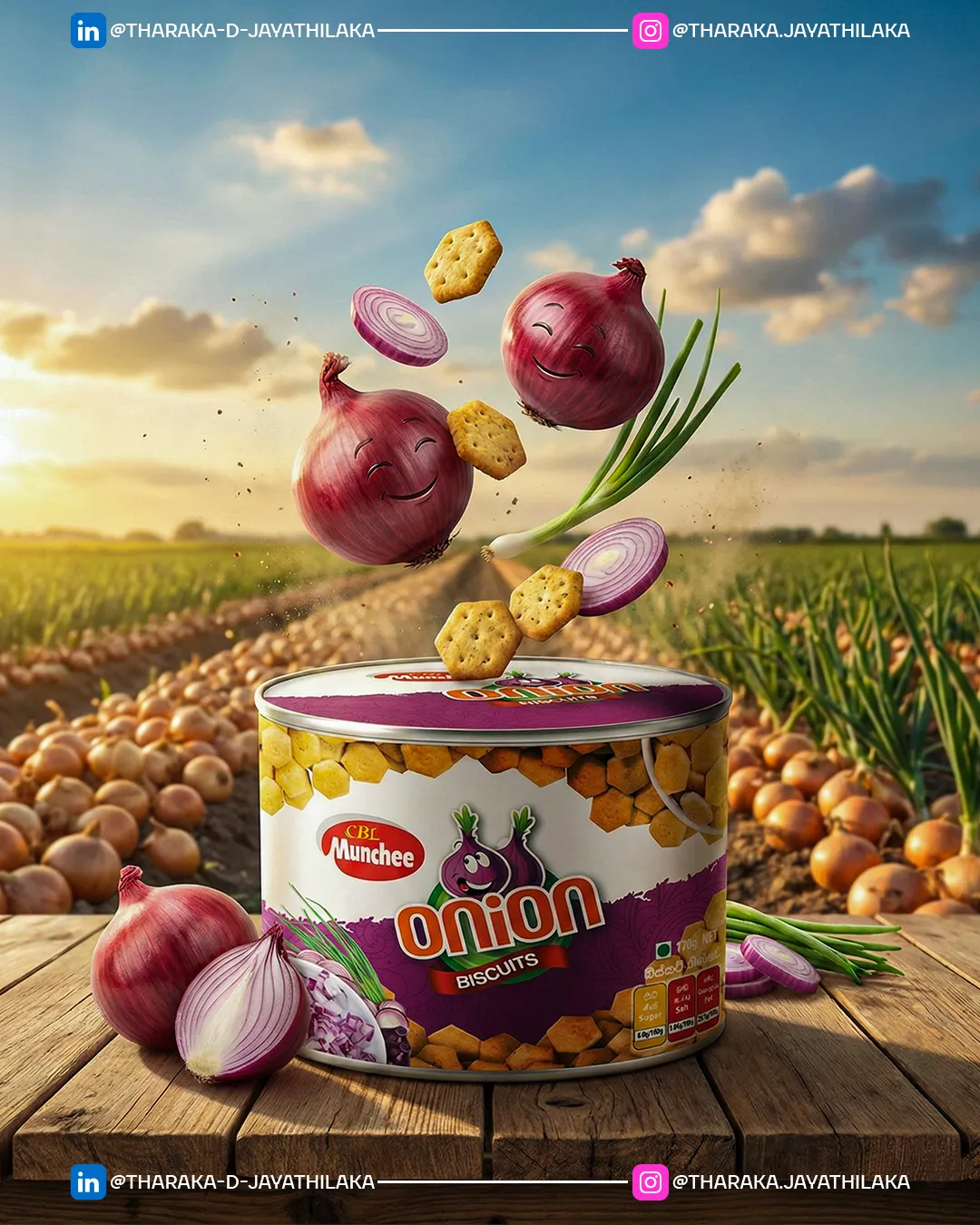 Munchee Onion Biscuits AI Generated Image